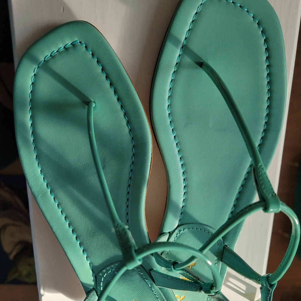 Prada milano sandals aqua size 38 - Picture 2 of 5